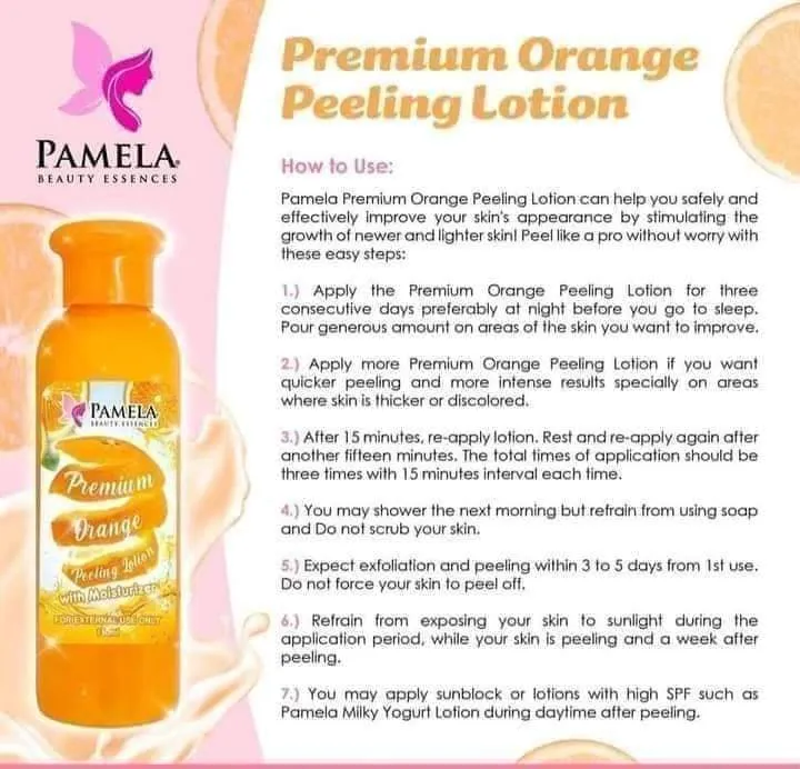 Pamela Orange Pilling Lotion Lazada PH