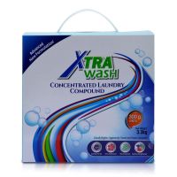 ผงซักฟอก สูตรเข้มข้นขจัดคราบหนัก zhulian xtra wash 3.3 kg