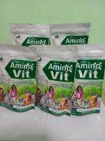 Amino vit(อะมิโนวิค)รสชาเขียว5แพ๊ค(50ซอง)