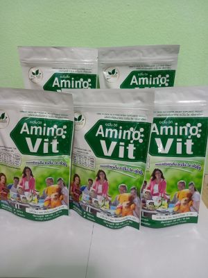 Amino vit(อะมิโนวิค)รสชาเขียว5แพ๊ค(50ซอง)