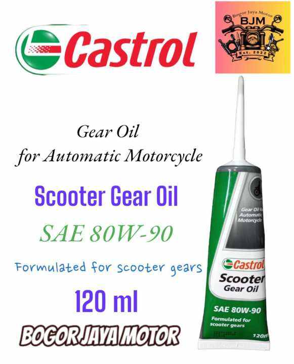 OLI GEAR CASTROL SAE 80W90 120ML CASTROL SCOOTER GEAR OIL ORIGINAL