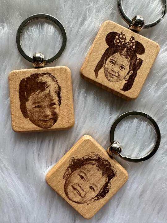 Personalized Wooden Keychain | Photo on Wood | Souvenirs and Giveaways