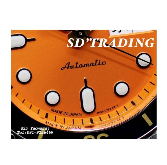 seiko-sports-5-automatic-นาฬิกาข้อมือผู้ชาย-หน้าปัดสีส้มขอบดำ-สายสแตนเลส-รุ่น-srpd59k1-ประกันศูนย์-1-ปี