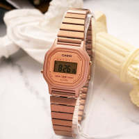 CASIO LA-11WR-5A คาสิโอ นาฬิกาหญิง ดิจิตอล สายสแตนเลส กันน้ำ ของแท้รับประกันศูนย์