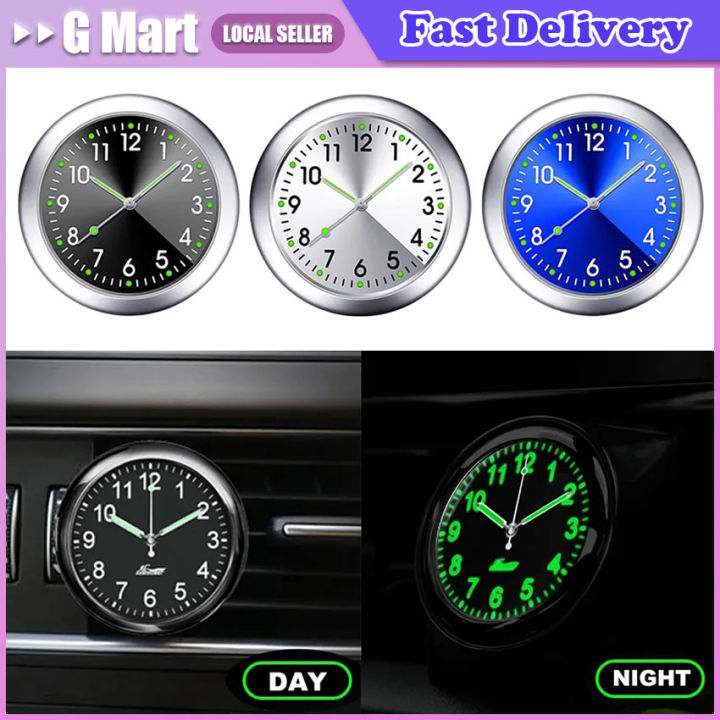 Auto Car Dashboard Clock with Mini Watch Quartz Electronic