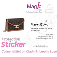 ฟิล์มกันรอย สติ๊กเกอร์กันรอย Celine Triomphe Wallet On Chain, Mini Triomphe Bag