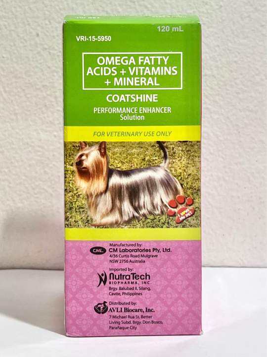 Coatshine 120mL 60mL for Dogs and Cats Omega Syrup Oral Suspension Skin Supplement Lazada PH