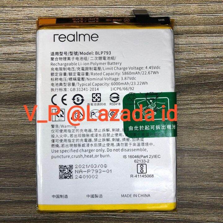 batre realme blp 793