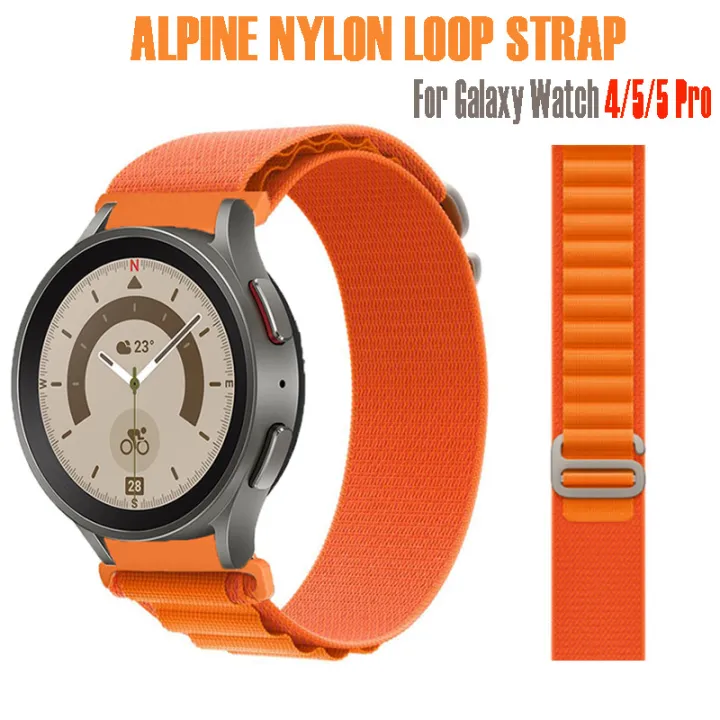 Alpine Loop Strap For Samsung Galaxy Watch 4 Classic 46mm 42mm Nylon band Official bracelet