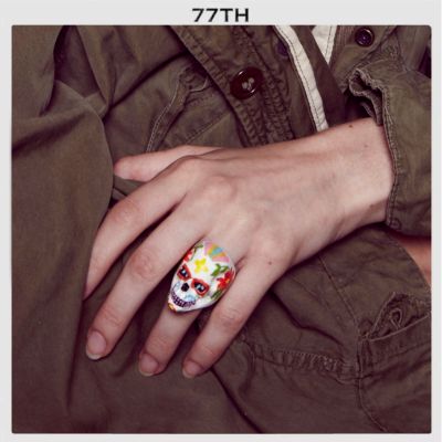 77th Mexican Skull Ring