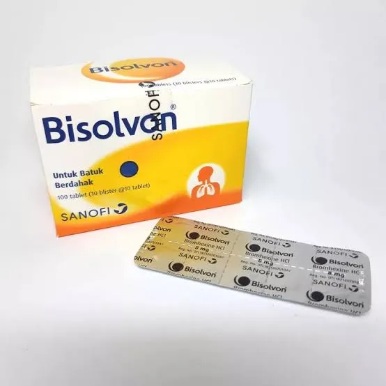 BISOLVON TABLET STRIP BLISTER 10'S Obat Batuk Pengencer Dahak Untuk ...