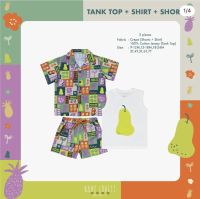 Baby Lovett : Sunshine and pears collection size 9-12 เสื้อผ้าเด็กผู้ชาย เสื้อยืด เสื้อเชิ้ต กางเกงขาสั้น