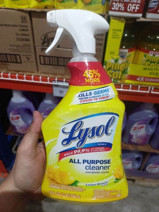 Lysol All Purpose Cleaner Lemon Breeze Scent 946ml Lazada PH