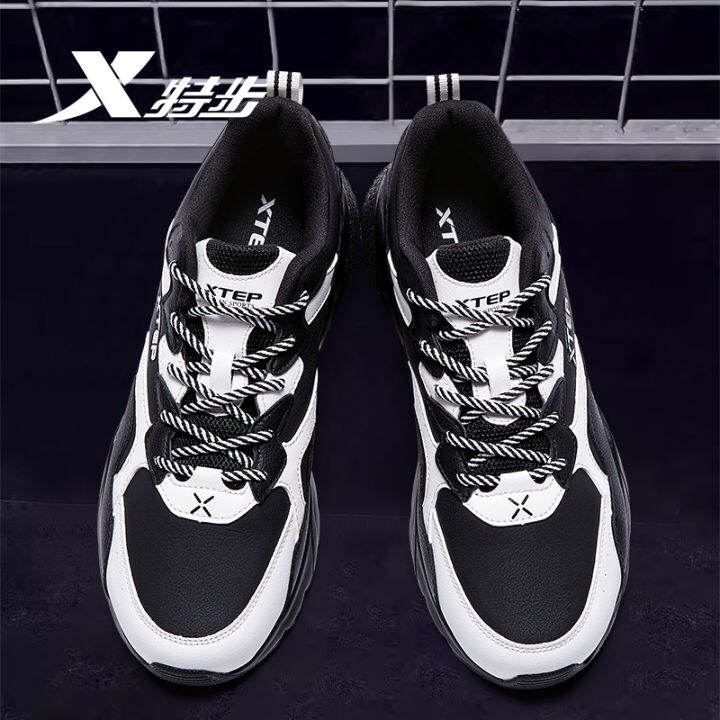 Xtep Men's Shoes Autumn and Winter 2023 New Youth Student Sneakers Male