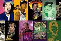 โปสเตอร์วงดนตรี วินเทจ Wiz Khalifa