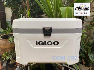 Igloo Latitude Marine Ultra 54 Qt Cooler กระติกเก็บความเย็นอิกลู สีขาว แบร์นดังในอเมริกา