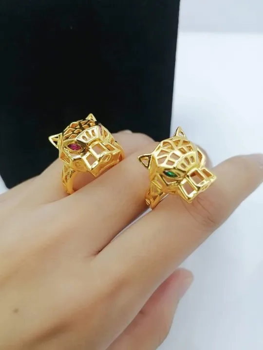 Panther Clip Earrings With Different Eye Color Lazada PH