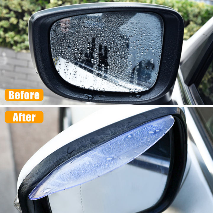 2Pcs Universal Car Rearview Mirror Rain Eyebrow Multifunctional