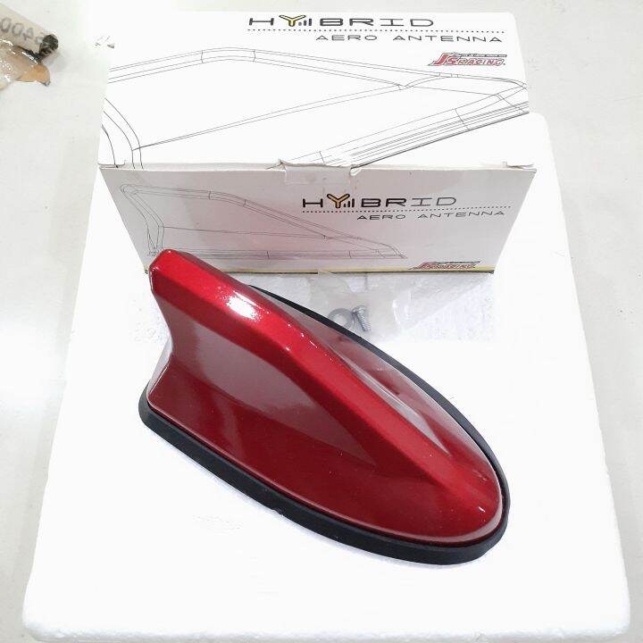 Antena Sirip Hiu Hybrid Mobil Universal Warna Merah Maroon Lazada