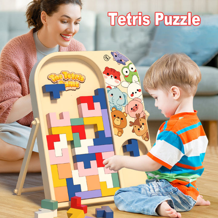 Tetris Kids Early Educational Toys Games Puzzle Building Blocks