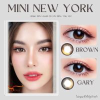 คอนแทคเลนส์ ? New York ?Gray / Brown(Kitty Kawaii)[มีค่าสายตาสั้นถึง 700]?ขนาดมินิ ธร