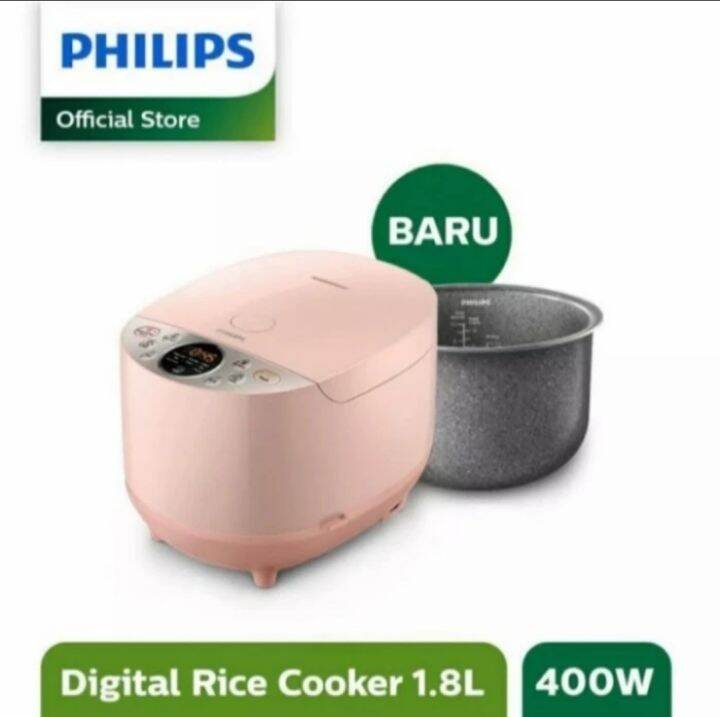 PHILIPS RICE COOKER HD 4515 PINK 90 HIJAU 85 MULTIFUNGSI 1.8 LITER