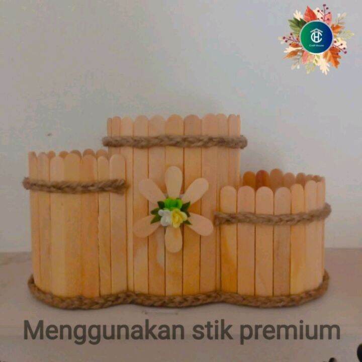 KERAJINAN TANGAN TEMPAT PENSIL DARI STIK ES KRIM | Lazada Indonesia