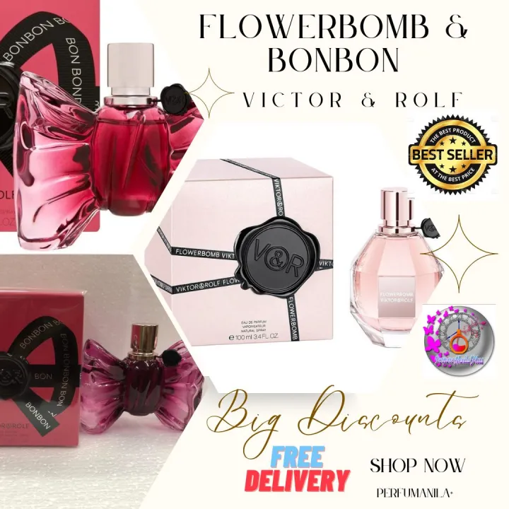 FLOWERBOMB BY VICTOR AND ROLF 100ML EDP FOR WOMEN*VERY LONG LASTING AND AUTHENTIC SCENTS*NOT