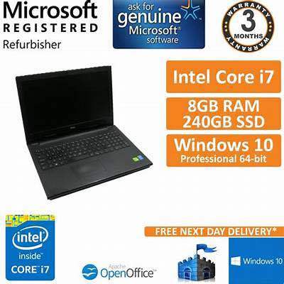 Dell Inspiron 15 3542 Core i7-4200U Gaming Laptop Core i7 #Ram 8GB