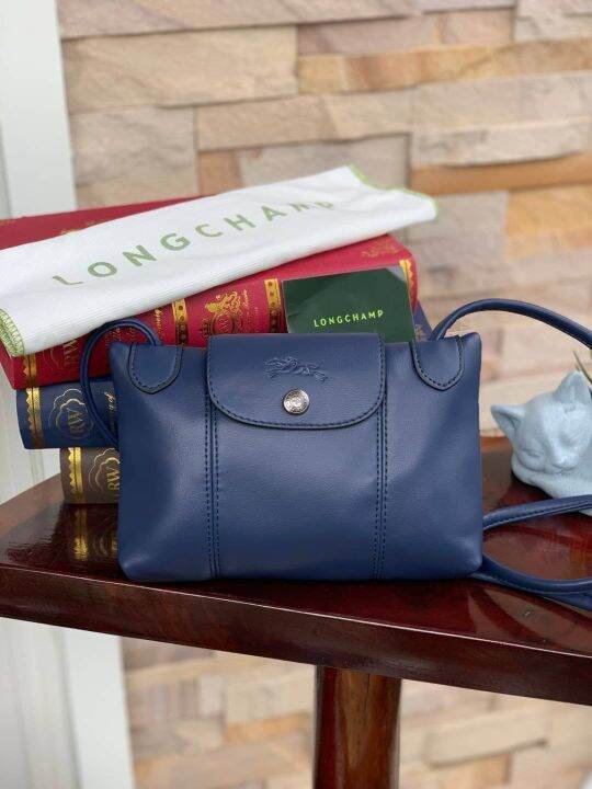 Longchamp Le Pliage Cuir Crossbody Bag Lazada.co.th
