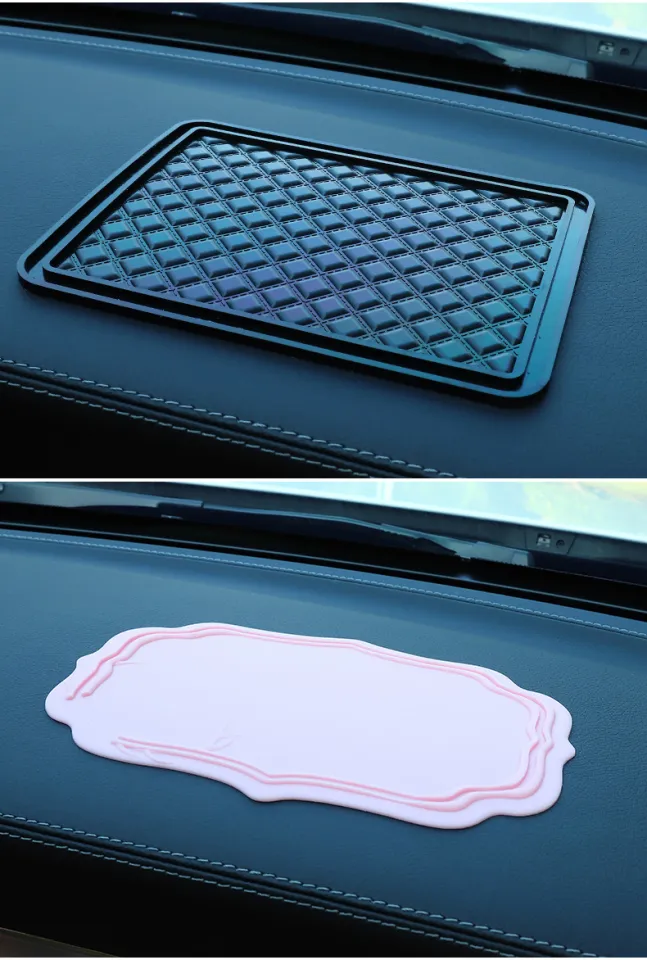 On Board Non Slip Mat for Car Dashboard High Temperature Resistant Mat Car  Center Console Decoration Non-Slip Mat Double-Sided Adhesive