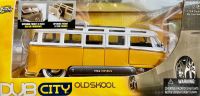 JADA TOYS DUB CITY OLD SKOOL 1962 VOLKSWAGEN BUS 1:24 SCALE YELLOW WHITE VW ROOF RACK