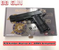 ปืนบีบีกัน รุ่น R28 Kimber ดำ - ARMY Armament  แถม อุปกรณ์พร้อมเล่น มือ1