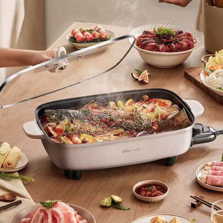 Bear/Little Bear Electric Hot Pot Multi functional Cooking Pot 8L Roast