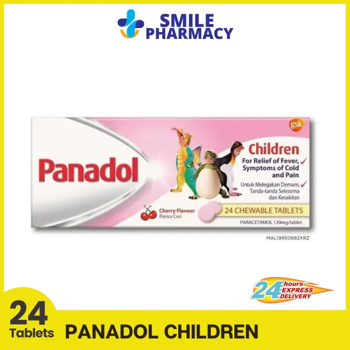 PANADOL Children Paracetamol Chewable Tablets Cherry Flavour(24’s