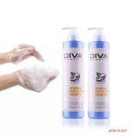 แชมพู ดีว่า DiVA cosmetics shampoo สำหรับผมแห้งเสีย ไม่มีน้ำหนัก จากการทำเคมี ขนาด 500ml.