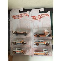 Hot wheels series pearl &amp; chrome lot of 6 ford chevrolet volkswagen