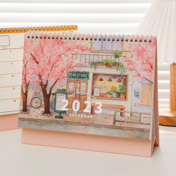 2023 Desk Calendar Desktop Calendar Notepad Ins Style Cute Cartoon 2022