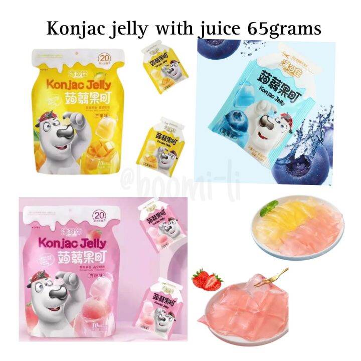 Ships immediately!! Konjac jelly with juice 65grams per pack Lazada PH