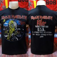 เสื้อวง Iron Maiden วงร็อค ไม่มีตะเข็บข้าง คอฟิต ป้ายUS เสื้อวินเทด เสื้อทัวร์ วงดนตรีร็อคต่างประเทศ i 01