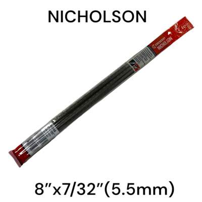 NICHOLSON ตะไบกลม ลับโซ่เลื่อย 7/32" (5.5 มม) แพ็ค 3 อัน ของแท้