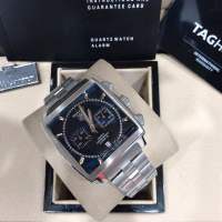 Sk new Caliber Monaco Chronograph stopwatch with sapphire glass