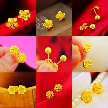 Pure gold clearance small earrings