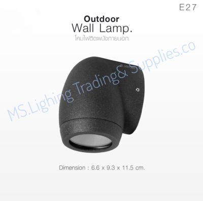 SL-10-1003W/BK-GU10 MS.LIGHTING | โคมไฟติดผนัง SL-10-1003W/BK-GU10
Wall mounted Light Die-Cast Aluminium Tempered Glass Outside Wall Light Outdoor Light
