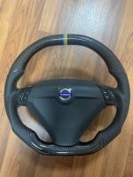 Rare Volvo Steering Wheel Racing Cabon for S60 V70 S60R V70R P2  Flat Top Sweden Flag