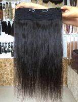 แฮร์พีชผมแท้ 100% เกรด10A ต่อผม เพิ่มผมหนา กว้าง25 ผมยาว50 ซม Human hairpiece extension clip in