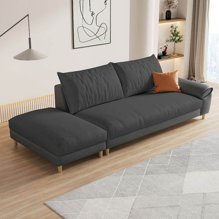 Small Apartment Technology Fabric Sofa Single Chaise Lounge Accessible