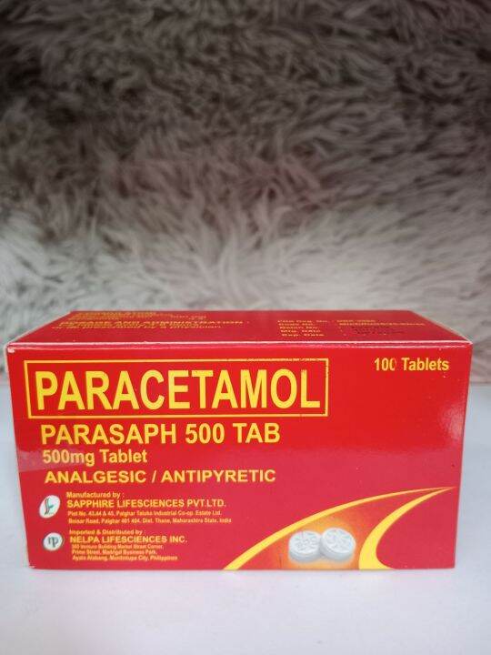 Paracetamol 500mg 100 tablets per box Lazada PH