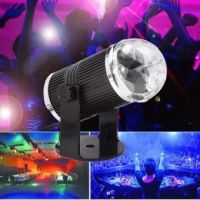 ไฟดิสโก้เธค ไฟเธค ไฟดิสโก้ ไฟปาร์ตี้ LED Mini Stage Lightสีดำ