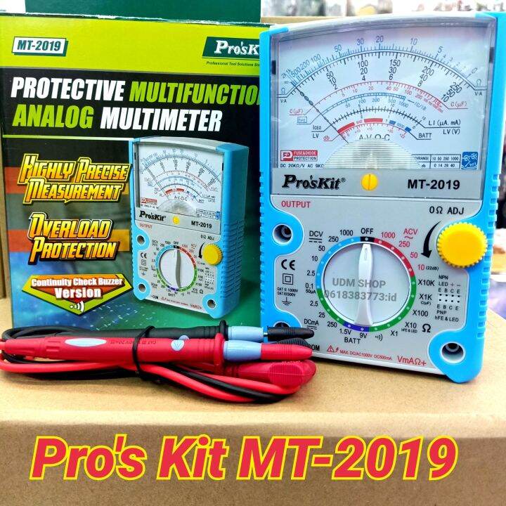 Pro's Kit MT-2019 Analog Multimeter มัลติมิเตอร์เข็ม มิเตอร์วัดไฟ มัลติ ...